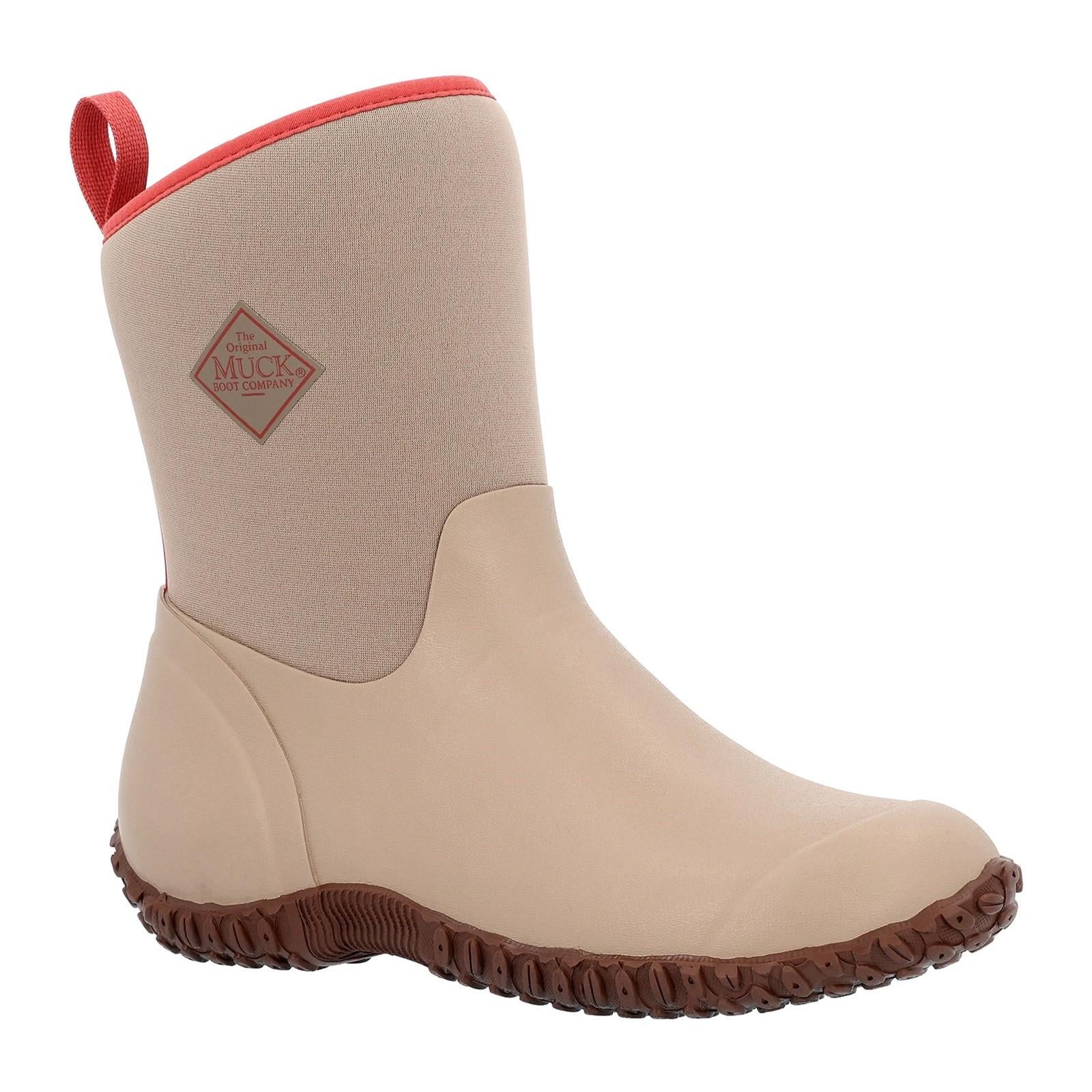 Tan - Front - Muck Boots Womens-Ladies Muckster II Mid Cut Wellington Boots