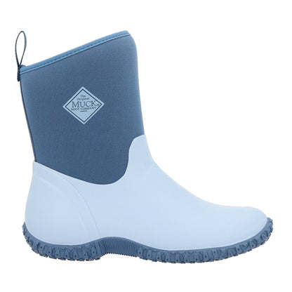 Blue - Back - Muck Boots Womens-Ladies Muckster II Mid Cut Wellington Boots