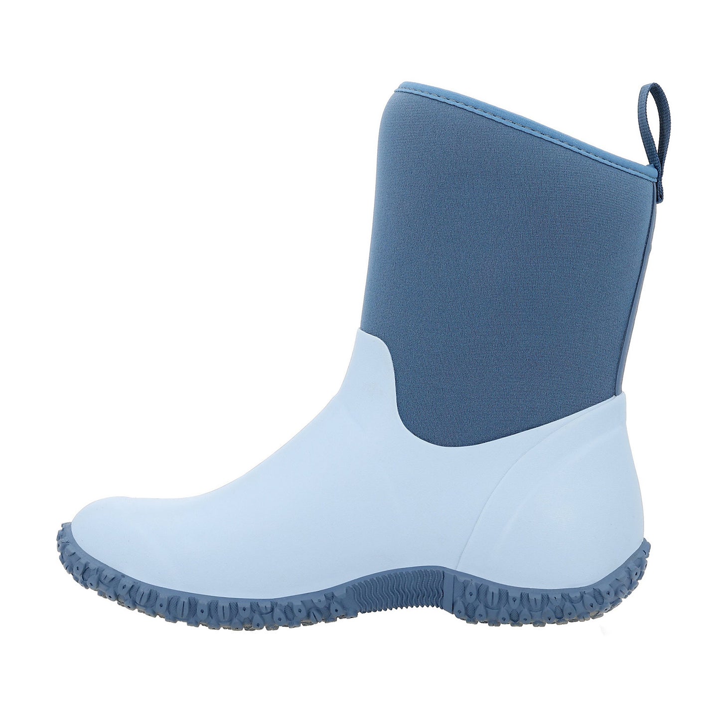 Blue - Side - Muck Boots Womens-Ladies Muckster II Mid Cut Wellington Boots