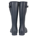 Navy - Back - Hunter Mens Original Adjustable Side Tabs Wellington Boots