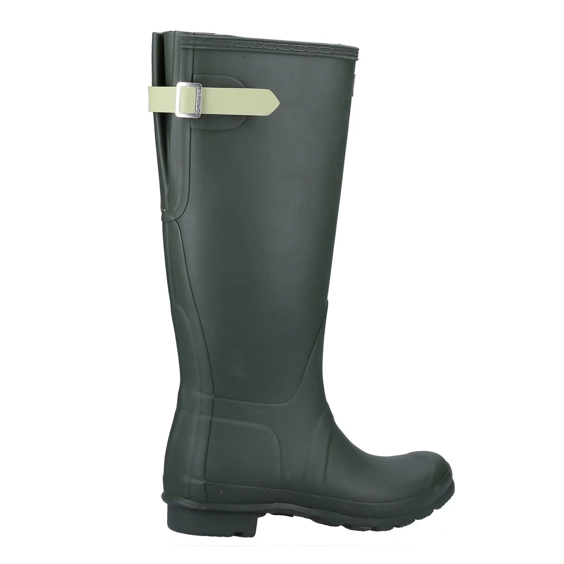 Green - Back - Hunter Womens-Ladies Original Tall Wellington Boots