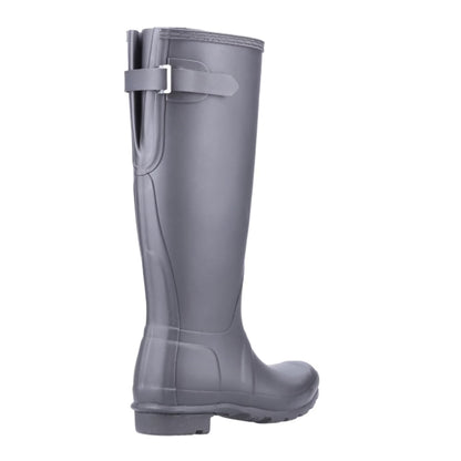 Black - Side - Hunter Womens-Ladies Original Tall Wellington Boots