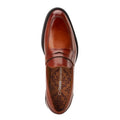 Dark Brown - Pack Shot - Base London Mens Kennedy Leather Loafers