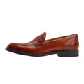 Dark Brown - Side - Base London Mens Kennedy Leather Loafers