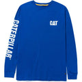 Memphis Blue - Front - Caterpillar Mens Trademark Banner Long-Sleeved T-Shirt