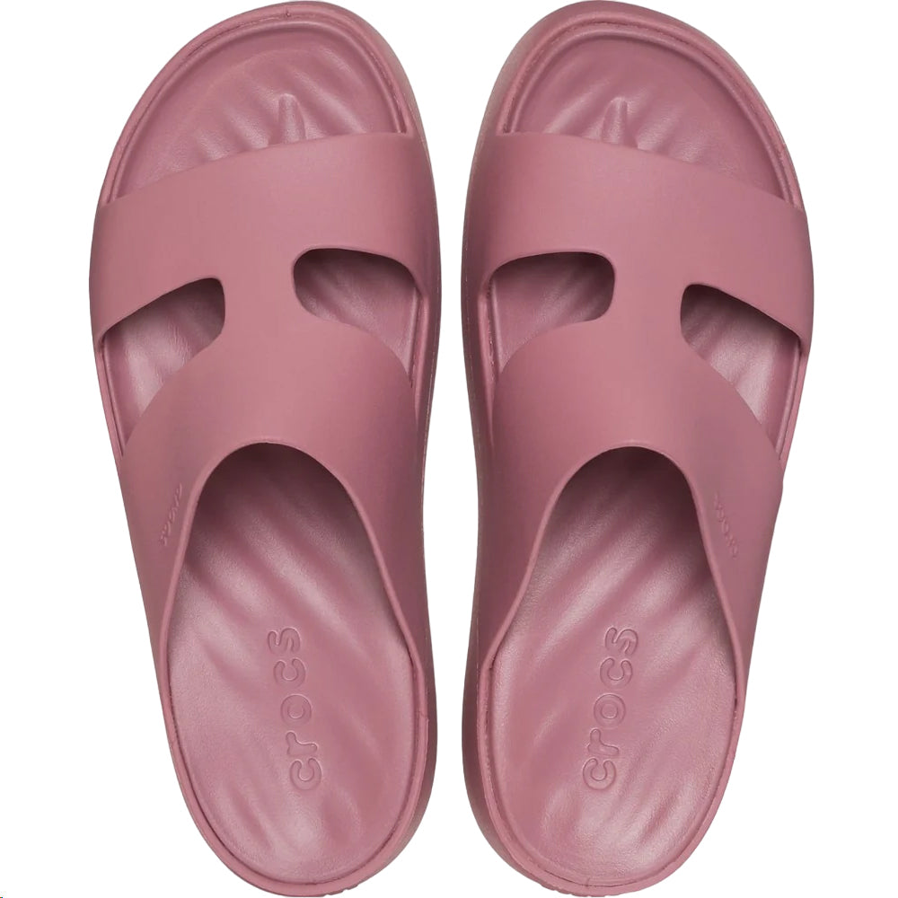 Cassis - Side - Crocs Womens-Ladies Platform H-Strap Mules