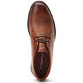 Burnt Tan - Front - Base London Mens Brody Leather Pull Up Chukka Boots