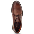 Burnt Brown - Front - Base London Mens Brody Leather Pull Up Chukka Boots