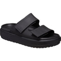 Black - Front - Crocs Womens-Ladies Brooklyn Luxe Sandals