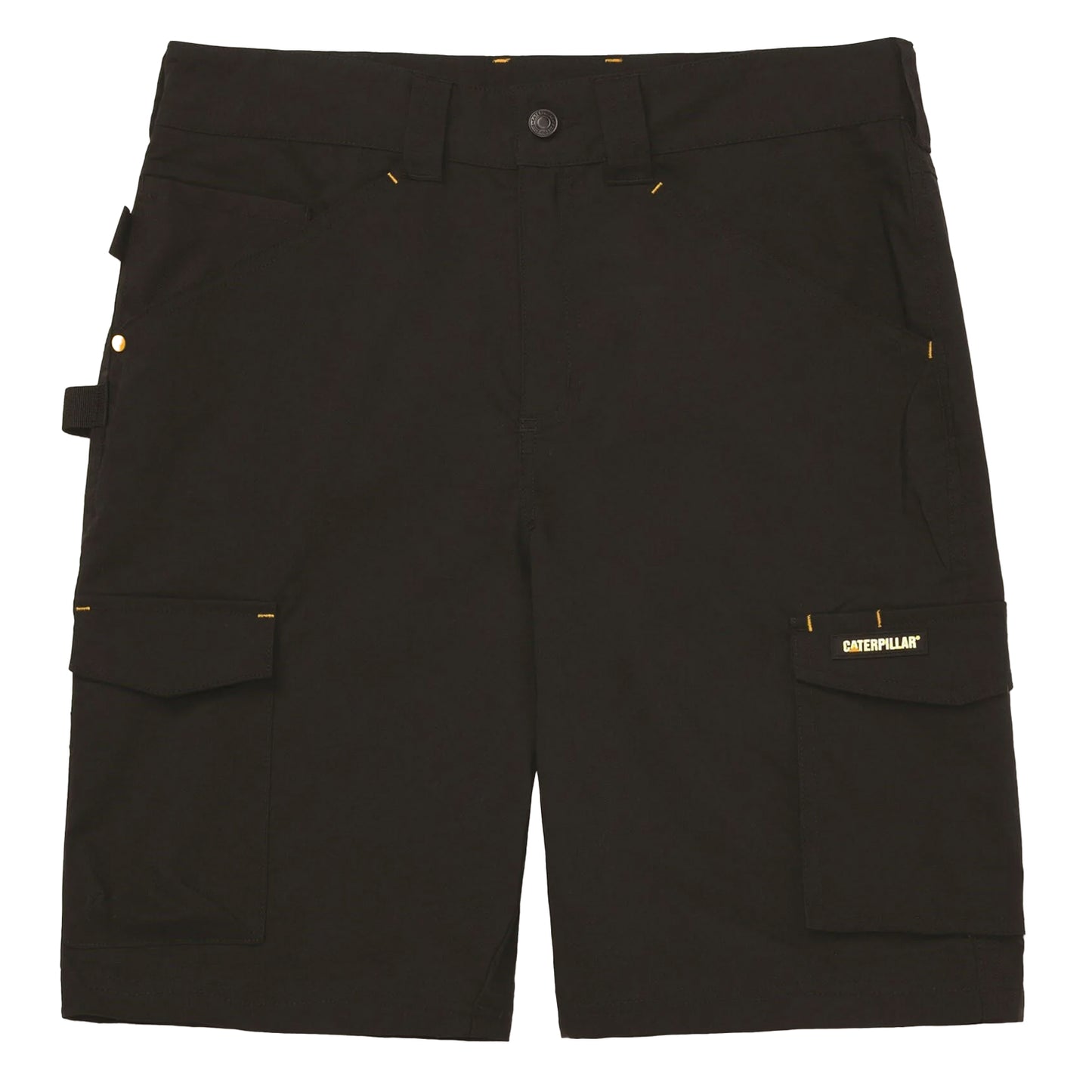 Black - Front - Caterpillar Mens Nexus Stretch Shorts