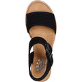Black - Back - Skechers Womens-Ladies Desert Kiss Serendipitous Sandals