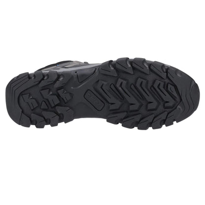 Charcoal-Grey-Dark Blue - Side - Hi-Tec Mens V-Lite Explorer Suede V-Lite Waterproof Hiking Boots