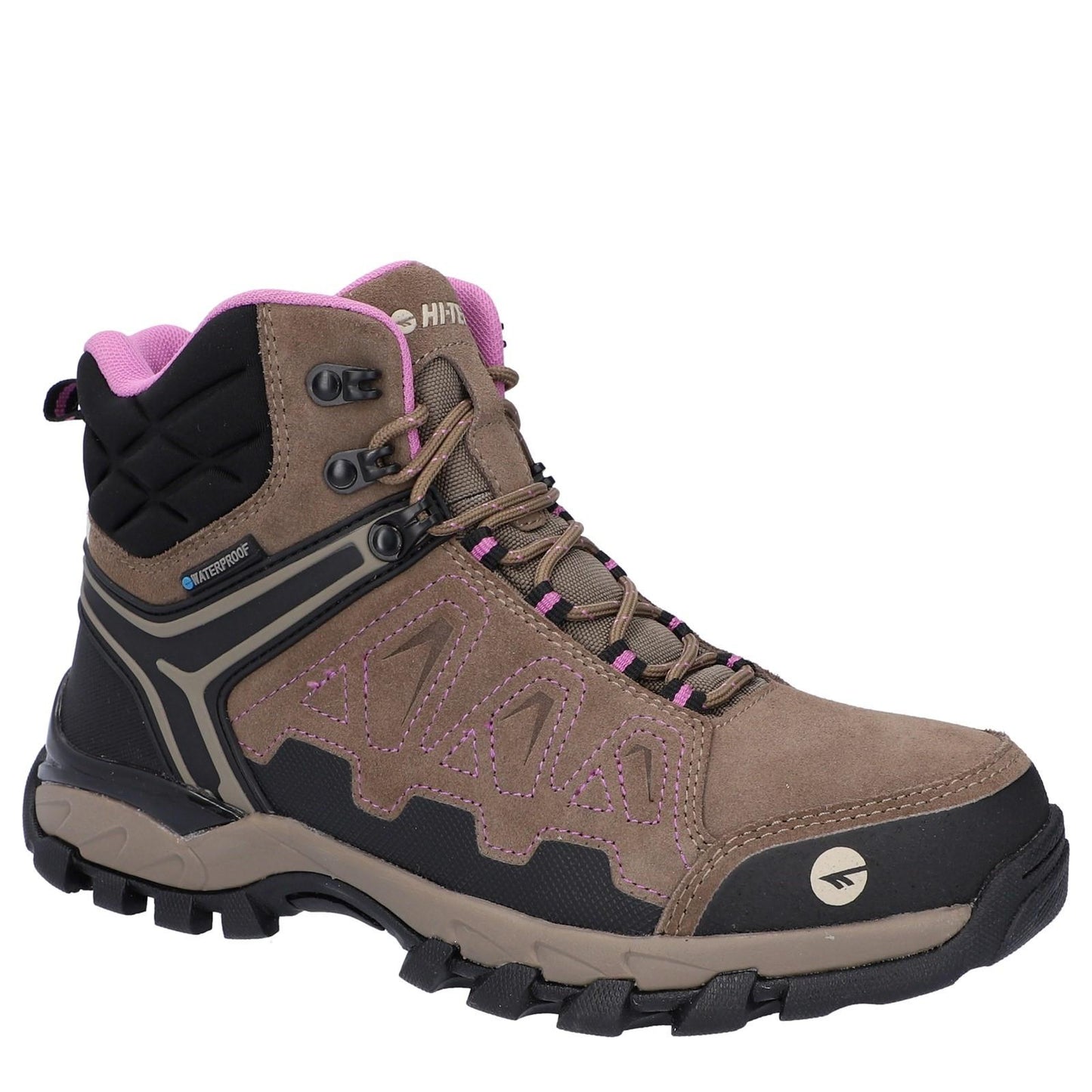 Chestnut-Orange - Front - Hi-Tec Mens V-Lite Explorer Suede V-Lite Waterproof Hiking Boots