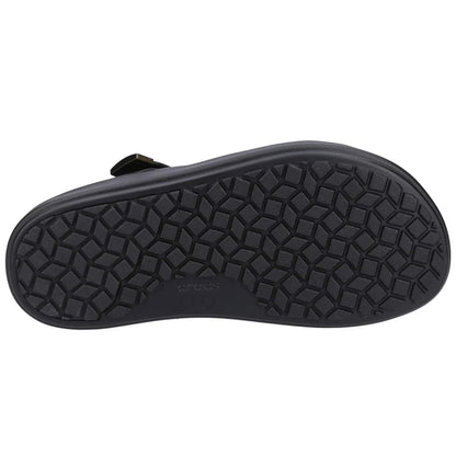 Black - Side - Crocs Womens-Ladies Brooklyn Luxe Gladiator Sandals