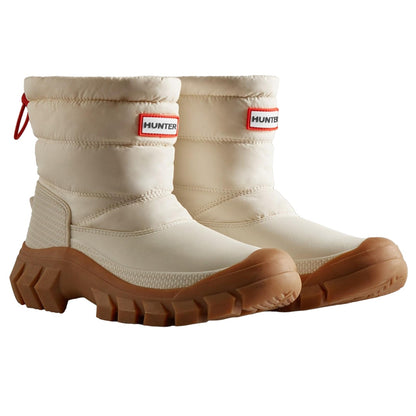 Willow-Gum - Front - Hunter Womens-Ladies Intrepid Short Snow Boots