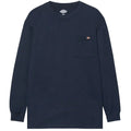 Navy - Front - Dickies Mens Luray Pocket Long-Sleeved T-Shirt