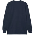 Navy - Back - Dickies Mens Luray Pocket Long-Sleeved T-Shirt