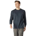 Navy - Side - Dickies Mens Luray Pocket Long-Sleeved T-Shirt