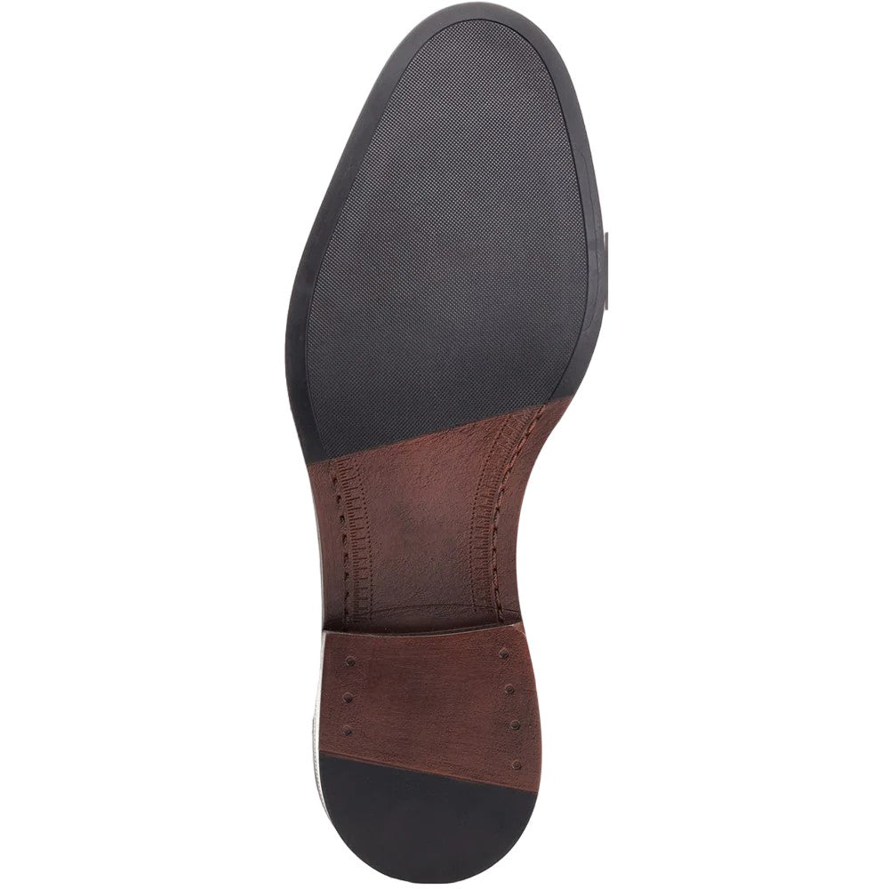 Black - Side - Base London Mens Bradwell Waxy Leather Chelsea Boots