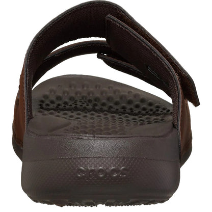 Espresso - Back - Crocs Mens Yukon Vista II Flip Flops