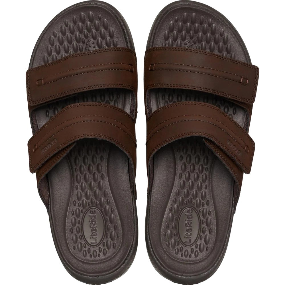 Espresso - Side - Crocs Mens Yukon Vista II Flip Flops
