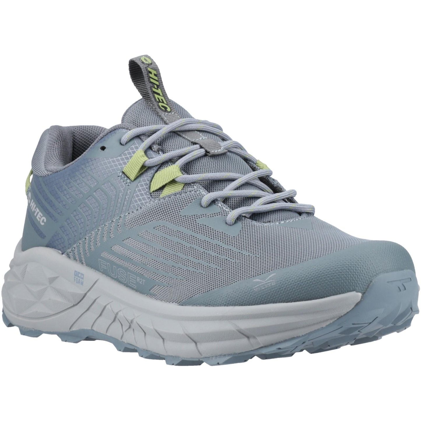 Dark Slate-Stormy Weather - Front - Hi-Tec Mens Fuse Trail Low Cut Trainers