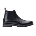 Black - Lifestyle - Base London Mens Cutler Leather Waxy Chelsea Boots
