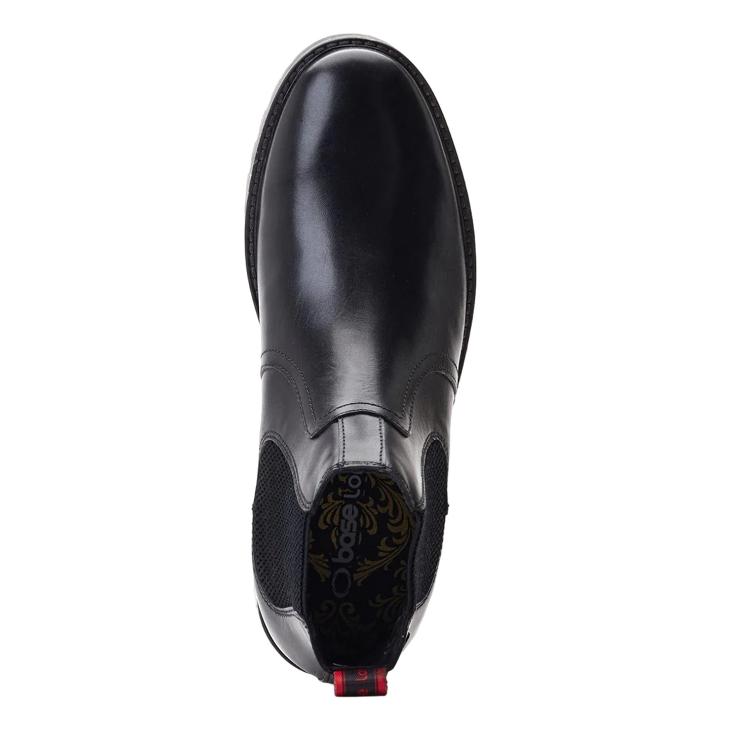 Black - Pack Shot - Base London Mens Cutler Leather Waxy Chelsea Boots