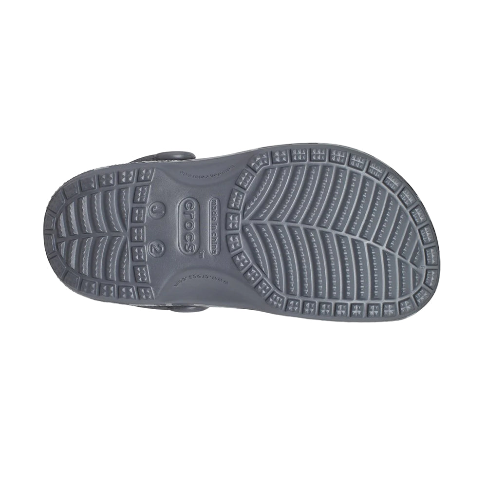 Black-Grey - Side - Crocs Childrens-Kids Classic Camo Clogs