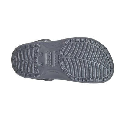 Black-Grey - Side - Crocs Childrens-Kids Classic Camo Clogs