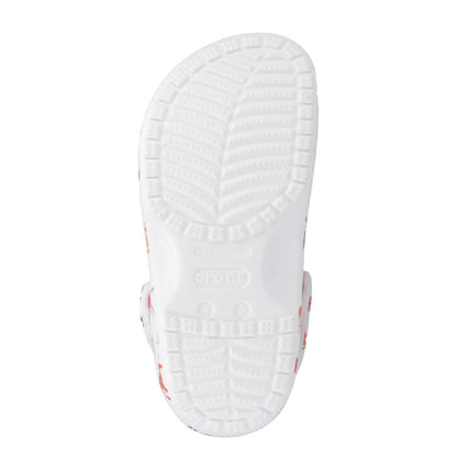 White-Pink-Blue - Pack Shot - Crocs Childrens-Kids Classic Unicorn Clogs