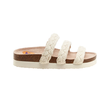 Natural - Side - Rocket Dog Womens-Ladies Ashley Braided Sandals