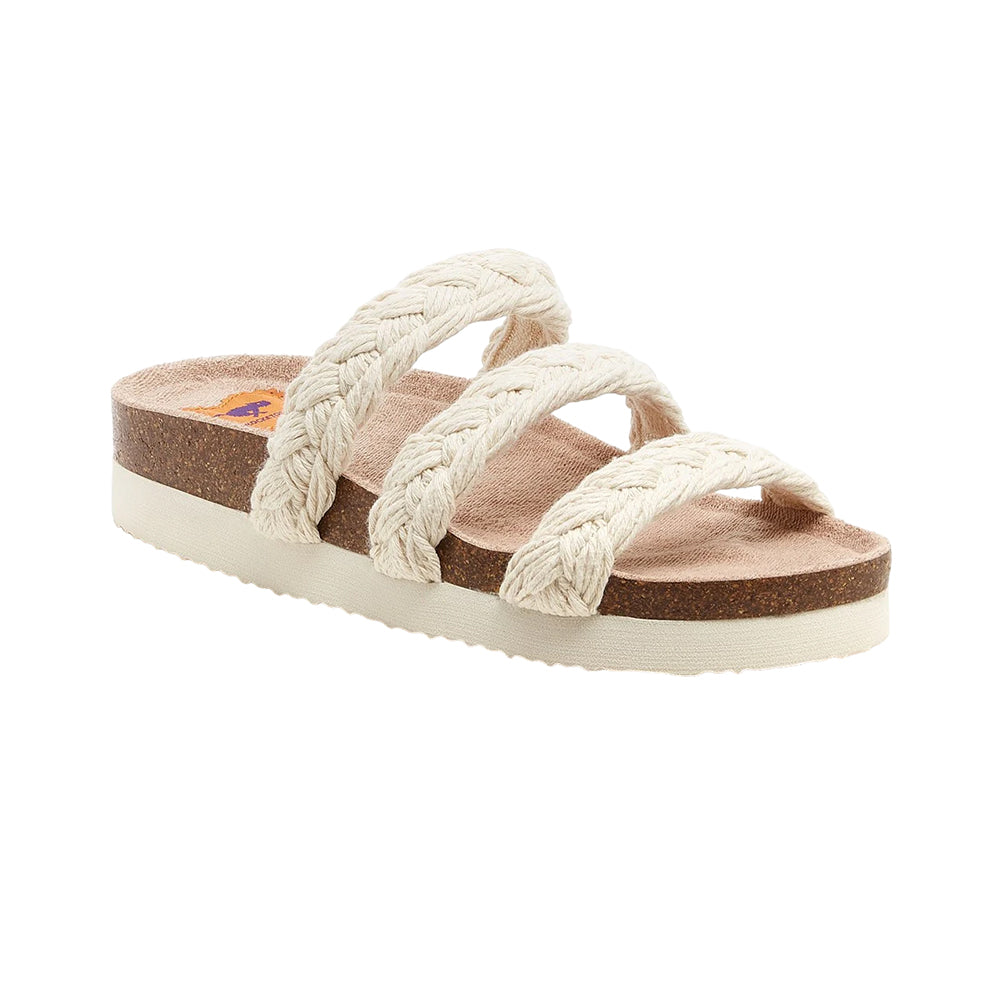 Natural - Front - Rocket Dog Womens-Ladies Ashley Braided Sandals