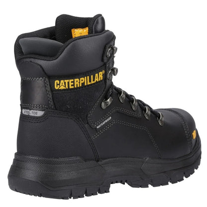 Black - Back - Caterpillar Mens Diagnostic 2.0 Grain Leather Safety Boots