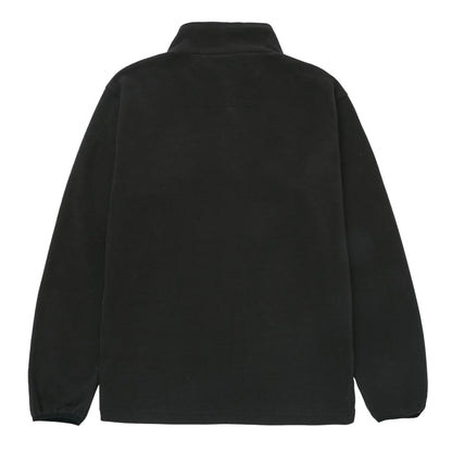 Black-Yellow - Back - Caterpillar Mens Quarter Zip Fleece Top