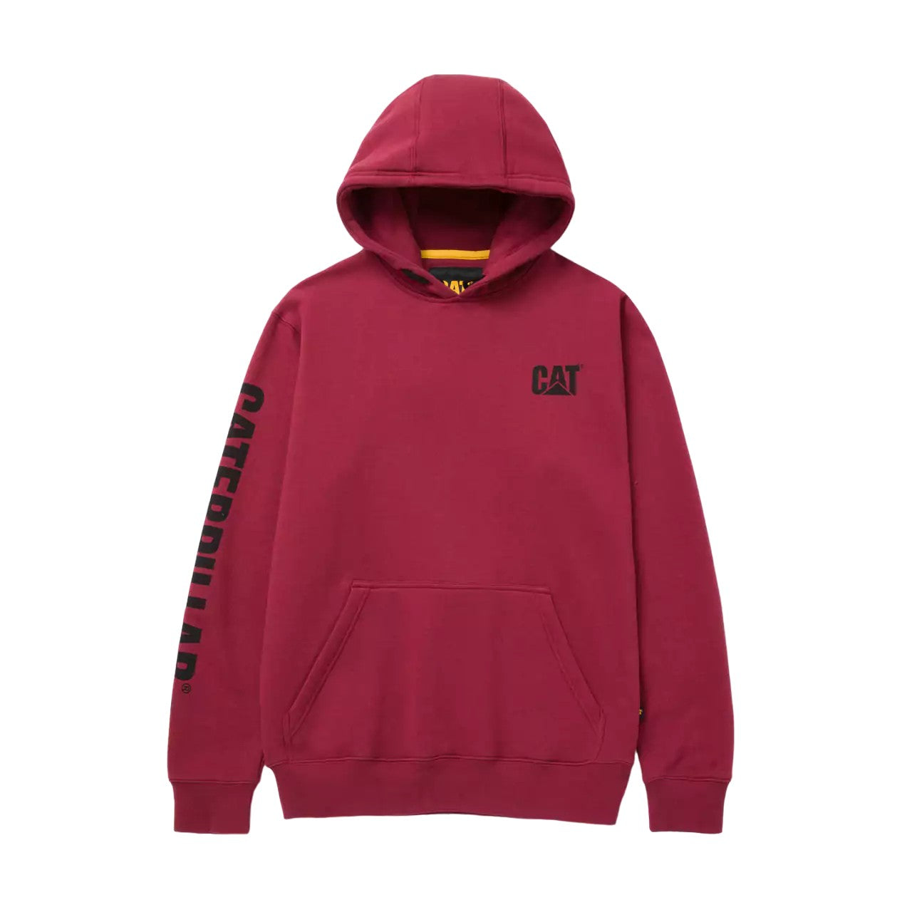 Brick - Front - Caterpillar Mens Logo Hoodie