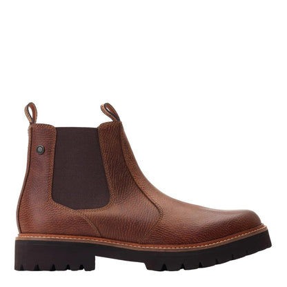 Burnt Dark Tan - Lifestyle - Base London Mens Ragnar Chelsea Boots