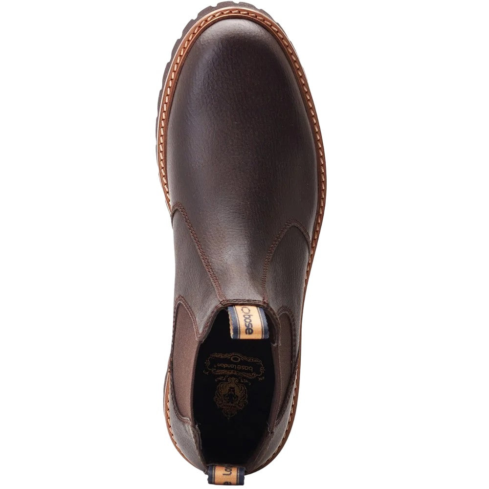 Dark Brown - Pack Shot - Base London Mens Ragnar Chelsea Boots