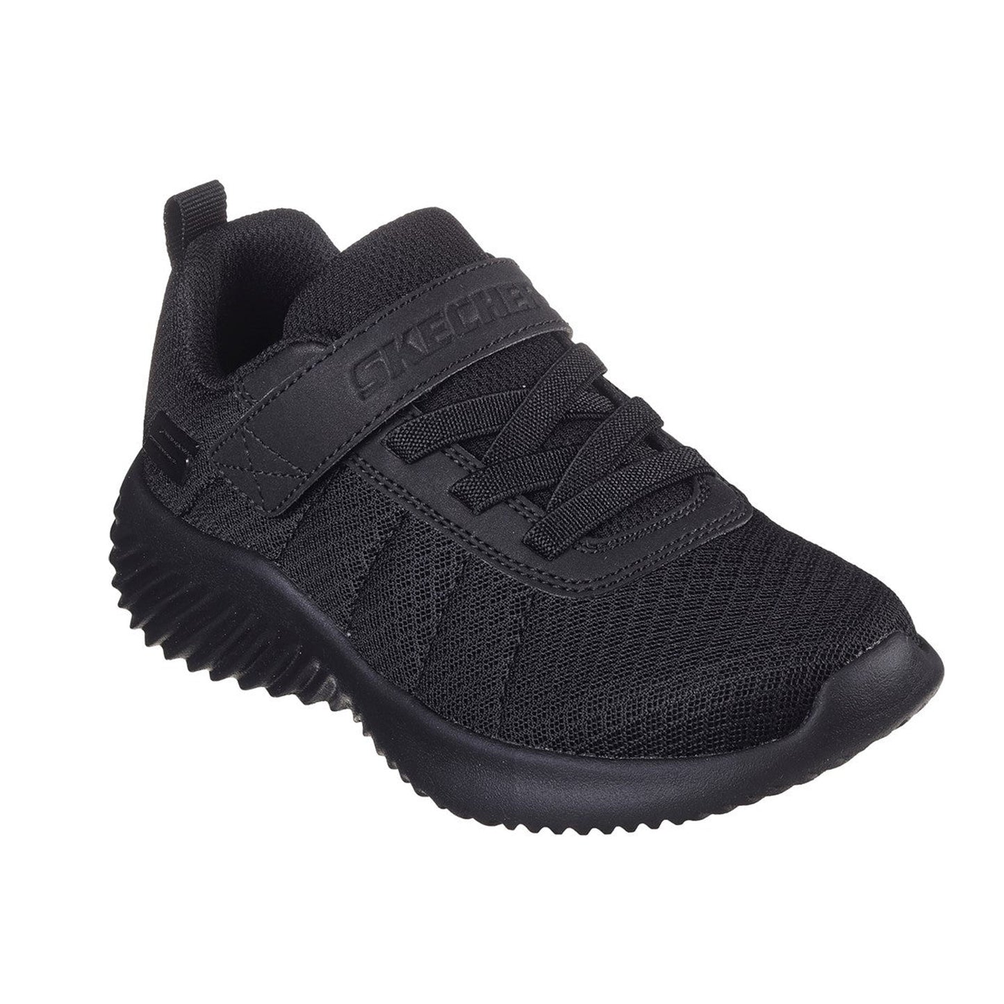 Black - Front - Skechers Childrens-Kids Bounder Baronik Trainers