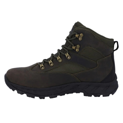 Khaki Green - Side - Hi-Tec Mens Euro Trail Walking Boots