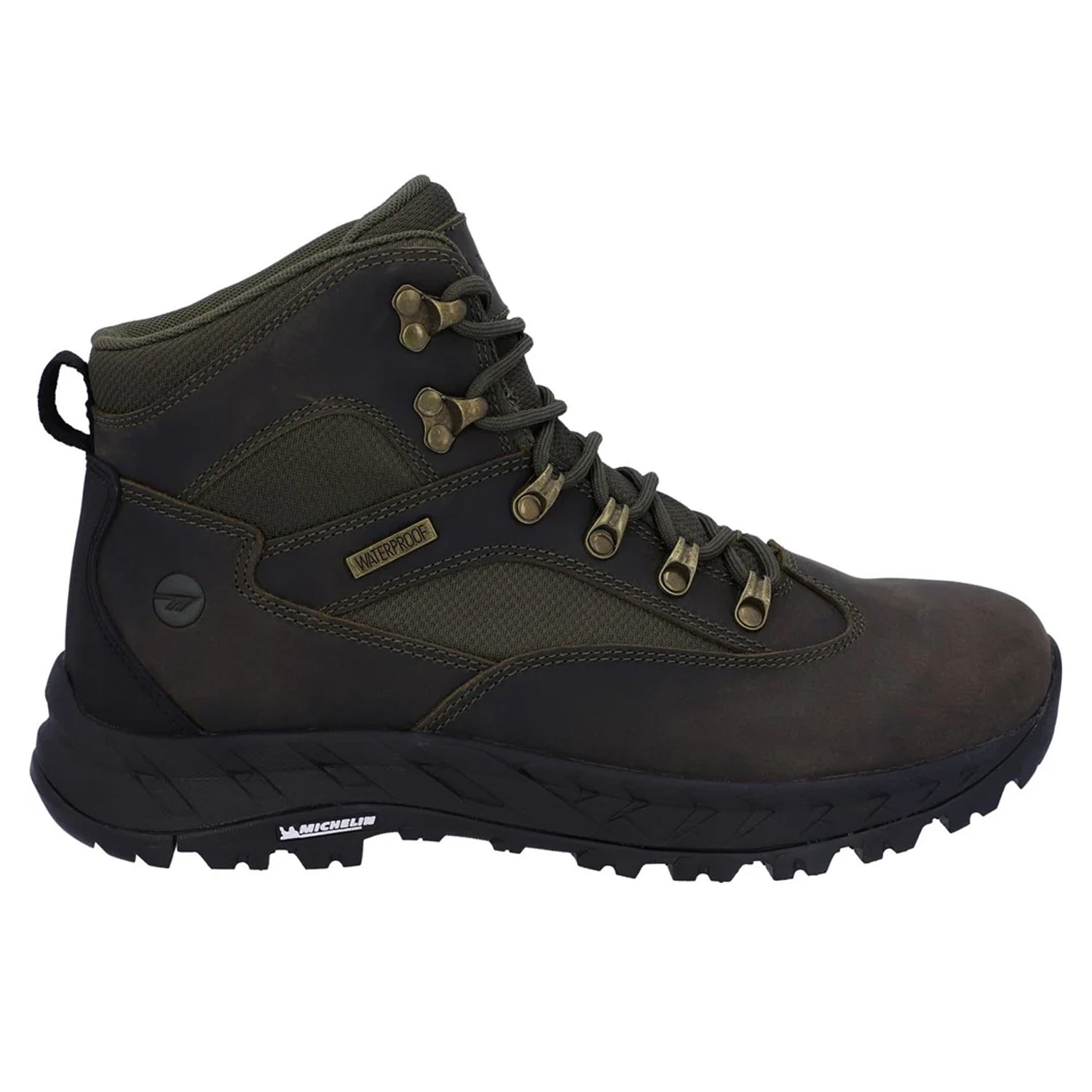 Khaki Green - Lifestyle - Hi-Tec Mens Euro Trail Walking Boots
