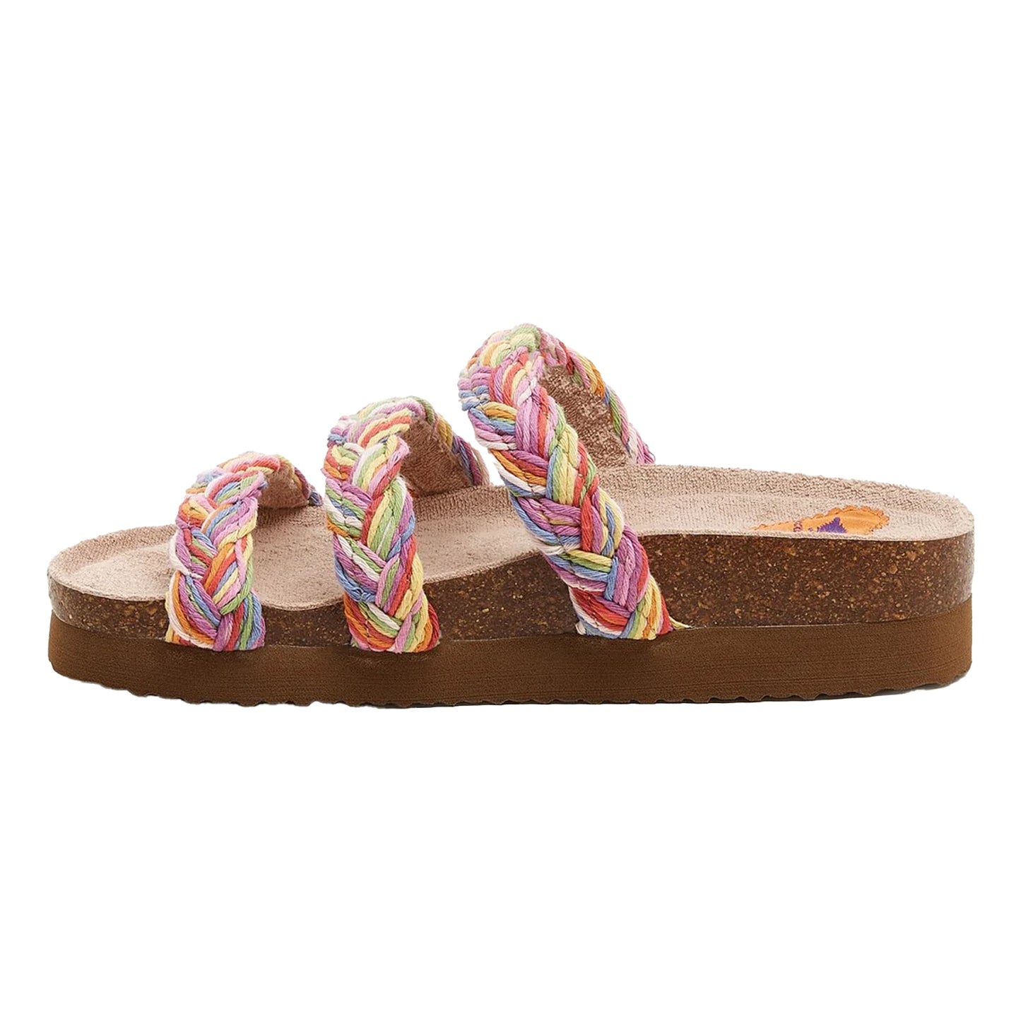 Rainbow - Side - Rocket Dog Womens-Ladies Ashley Braided Sandals