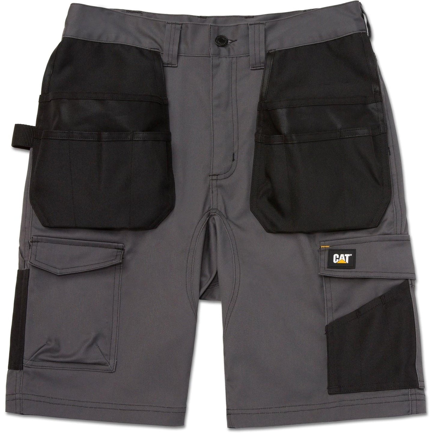 Dark Shadow - Front - Caterpillar Mens Essential Stretch Holster Pocket Shorts