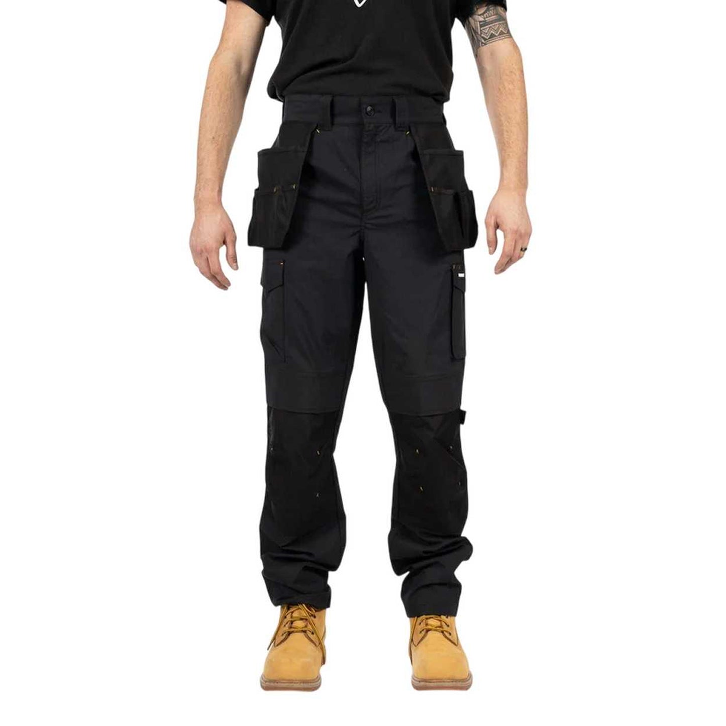 Black - Lifestyle - Caterpillar Mens Nexus Stretch Holster Pocket Trousers