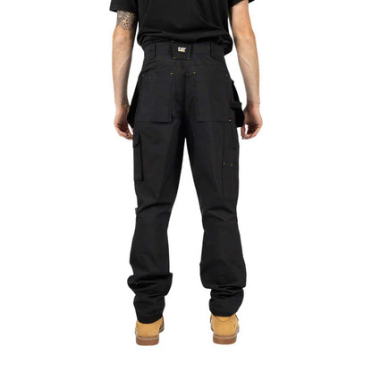 Black - Pack Shot - Caterpillar Mens Nexus Stretch Holster Pocket Trousers