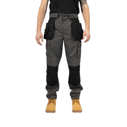 Black-Dark Shadow - Front - Caterpillar Mens Nexus Stretch Holster Pocket Trousers