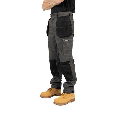 Black-Dark Shadow - Side - Caterpillar Mens Nexus Stretch Holster Pocket Trousers