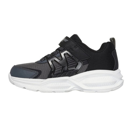 Charcoal-Black - Side - Skechers Boys S Lights: Prismatrons Trainers