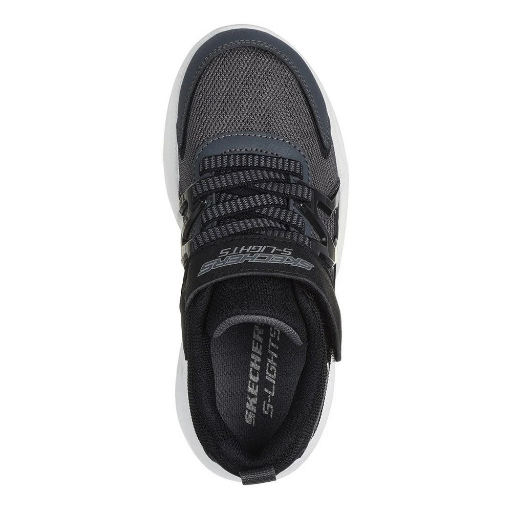 Charcoal-Black - Lifestyle - Skechers Boys S Lights: Prismatrons Trainers