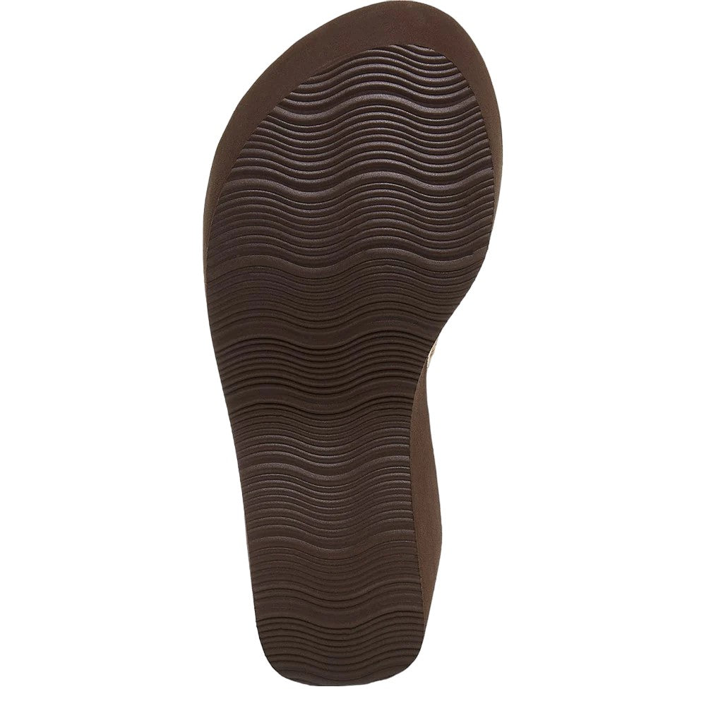 Natural - Close up - Rocket Dog Womens-Ladies Crush Cordel Flip Flops